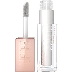 [AC] $6.98: Maybelline Lifter Gloss, Hydrating Lip Gloss with Hyaluronic Acid, Pearl, Silver Pearl Clear, 0.18 Ounce