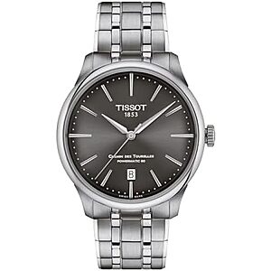 $389.95* | Men's Tissot Chemin des Tourelles Powermatic 80 39mm Automatic Grey Dial Watch at Amazon