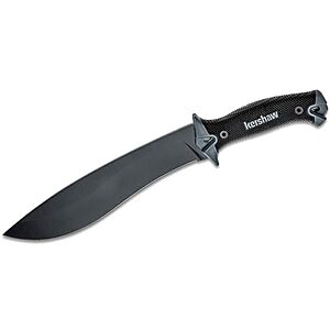 $42.83* | Kershaw Camp 10 Machete, Black, 10 Inch Fixed Recurve Blade at Amazon