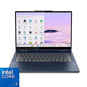 Lenovo Chromebook Plus 2-in-1 Laptop: 14" Touchscreen FHD Touchscreen, Intel Core 3 N355 CPU, 8GB RAM, Intel Graphics, 128GB SSD $399 + Free Shipping