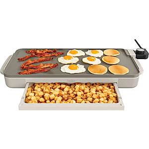 Bella 10" x 20" Electric Griddle with Warming Tray $17.99 + Free Shipping