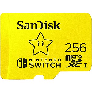 $35.19 | SanDisk 256GB microSDXC Card for Switch at Woot!