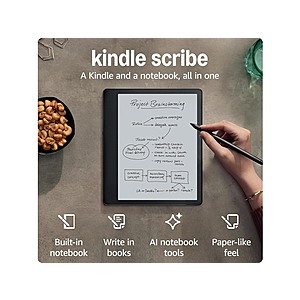 $159.99 | 16GB Amazon Kindle Scribe (Refurbished) at Woot!
