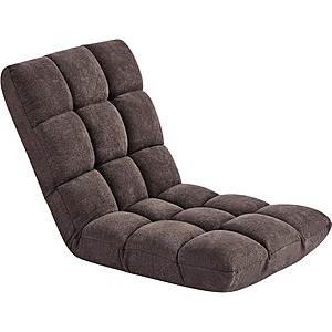 Yaheetech 14-Position Folding Floor Chair w/ Back Support (Brown) $47.49 + Free Shipping