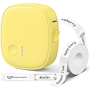 [Prime, AC] $8.49* | XenGro Wireless Portable Bluetooth Mini Label Printer w/ Tape at Amazon