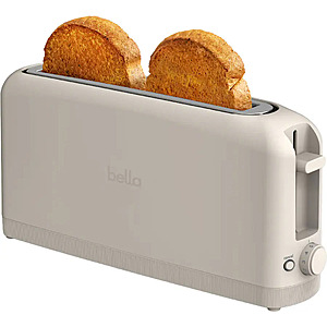 Bella 2-Slice Slim Toaster with Long Wide Slot $14.99 + Free Shipping