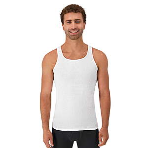 10 pk Hanes Men's Tank Tops Undershirt, Moisture-Wicking, Cotton Ribbed Tanks, White or Black/Grey Multipacks $11.98