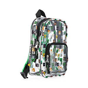 Minecraft Boys Clear Mini Backpack, Green $3.13