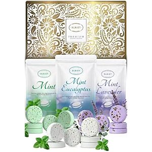 [AC] $4.99* | 18-pk Blriet Aromatherapy Shower Steamer Gift Set (Mint Lavender, Mint Eucalyptus, Mint) at Amazon