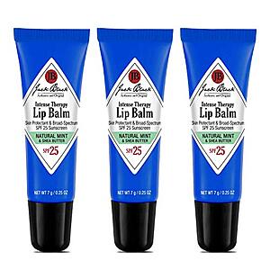 [AC] $30 | 2 × 3-Pack Jack Black Intense Therapy Lip Balm – SPF 25 ($15 each) at Amazon