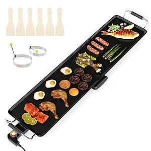 35" Costway Extra Large Electric Griddle w/ Removable Drip Tray (Black) $64.49 + Free Shipping