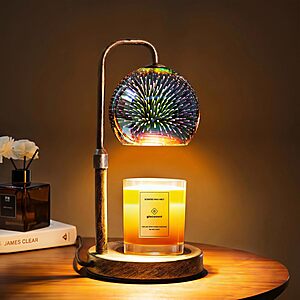 Glocusent 2-Bulb Adjustable Height Retro 2 Dimmable Candle Warmer Lamp w/ Timer  $10.44 + Free Shipping w/ Prime or on $35+