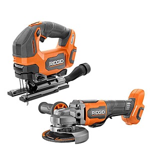 RIDGID 18V Brushless Cordless Jig Saw & Grinder 2-Tool Combo Kit $149 + Free Shipping