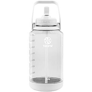 $9.99* | 64-Ounce Takeya Tritan Motivational Water Bottle (Cloud White) at Amazon