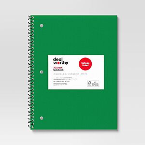 Dealworthy Subject Spiral Notebooks (Various) $0.35 at Target w/ Free Store Pickup