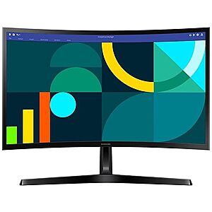 $71.99: Samsung 24" Essential S3 Series FHD Curved Computer Monitor, LS24D366GANXZA at Woot!