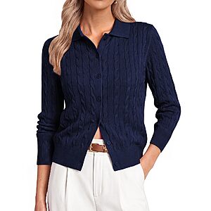 Grace Karin Cable Knit Cardigan (Various) from $9.74 + Free Shipping w/ Prime or on $35+