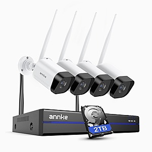 ANNKE WS800 4K 8MP UHD Wireless 16-CH NVR Security System w/ 4x Dual-Band WiFi Cameras + 2 TB HDD $260 + Free Shipping