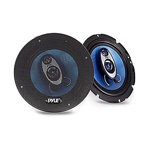 $15.99: Pyle 6.5" Three-Way Sound Speaker System - 180W RMS/360W Power Handling, 4 Ohm, 3/4" Piezo Tweeter - PL63BL (Blue) at Woot!