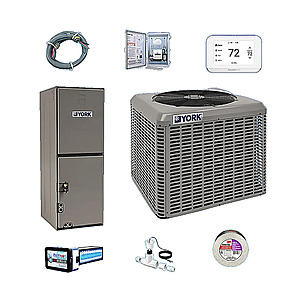 York Central Air Conditioning High Efficiency Split System Bundles 16 to 17.75 SEER2 + Free Shipping $3897.00