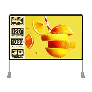 $31.99 | HOIN 120" 4K Outdoor/Indoor Projector Screen at Woot!