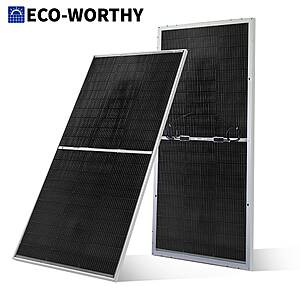 ECO-WORTHY 195W N-Type 18BB Bifacial Solar Panel with 25% Conversion Efficiency $76.60 + Free Shipping