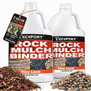 2-Gallon Teexpert Mulch and Rock Glue for landscaping, up to 380 sq. ft. $28.29