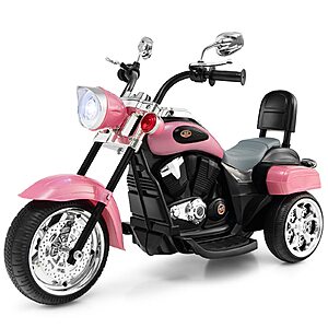 Costzon 6V Ride on Chopper Kids Motorcycle with Horn, Headlight (Pink) $78.2