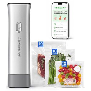 Amazon – Beelicious Pro VacSense 75kPa Handheld Vacuum Sealer + 30 Bags $19.49 w/ Code