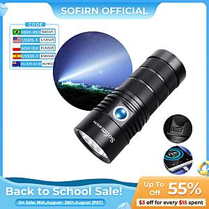 Sofirn SP36 Pro 5000-6500K 8000LM LED Flashlight USB C Rechargeable 3x18650 $33.86 + Free Shipping