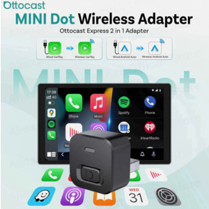 Ottocast Mini CA525 Wireless CarPlay & Android Auto Adapter Plug & Play $15