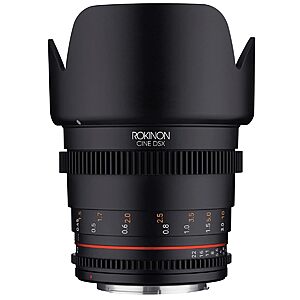 Rokinon 50mm T1.5 Cine DSX High-Speed Lens for Fujifilm X $319