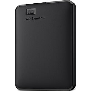 Western Digital WD 5TB Elements Portable External Hard Drive for Windows, USB 3.2 Gen 1/USB 3.0 for PC & Mac, Plug and Play Ready - WDBU6Y0050BBK-WESN $179.99