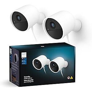 $100.14* | 2-Pack Philips Hue Secure Wired Camera at Amazon