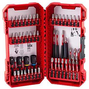 $25 Free ACE HARDWARE Pick Up Milwaukee Shockwave Assorted Drill and Driver Bit Set Alloy Steel 54 pc