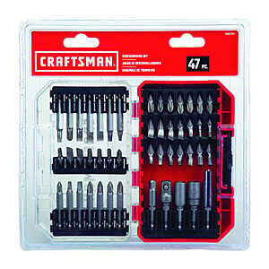 $15 Free Pick Up ACE HARDWARE CRAFTSMAN Assorted Screwdriver Bit Set Steel 47 pc $14.99