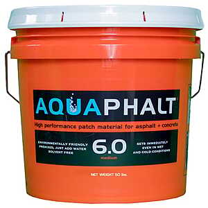 $53.54 Ace Hardware Aquaphalt 6.0 Black Water-Based Asphalt and Concrete Patch 3.5 gal