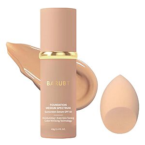 Amazon – BARUBT 4-in-1 Color Changing Foundation SPF 50 1.41-oz $9.09 w/ Code