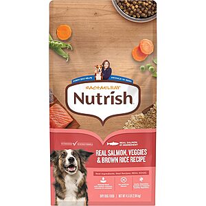 4.5-Lb Rachael Ray Nutrish Dog Food (Salmon) $6.06 w/ S&S + Free Shipping w/ Prime or on $35+