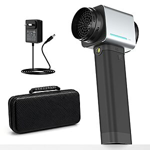 Oversize Turbo Dryer Blower for Car, 670CFM, 4LB Instant Thrust, 750W & 64MM Large Duct, 4-Speed & LED $39.99