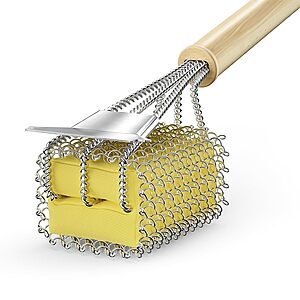 18" House Again Bristle-Free BBQ Grill Brush & Scraper $14.99 + Free Shipping w/ Prime or on $35+