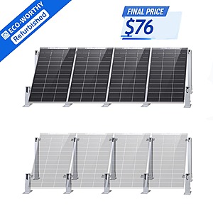 Refurbished: ECO-WORTHY Solar Panel Adjustable Mounting Brackets Kit for 4 Panels $75.60 + Free Shipping