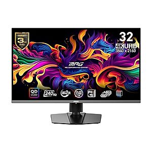 32" MSI MPG 321URX QD-OLED (refurb) $535