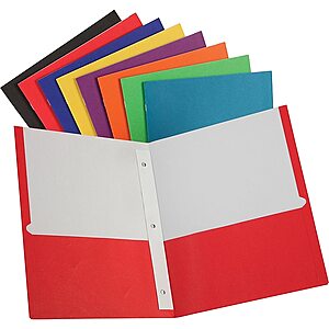 School Supplies: 2-Pocket Folder $0.25, 70-Page Notebook $0.35, 24-Count Crayola Crayons $0.50 & More at Staples w/ Free Store Pickup