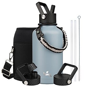 $18.23: Konokyo 64 oz Insulated Stainless Steel Water Bottle Jug with Handle