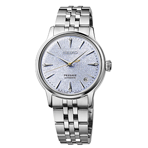Seiko Presage Cocktail Time Automatic Watch - Stainless/Light Blue Model: SRPL61 $198