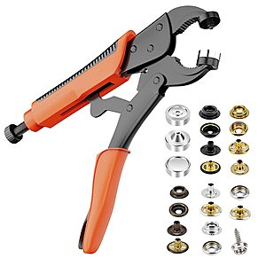 Titoe Heavy-Duty Snap Fastener Tool Kit w/ 100 Canvas Snap Sets (4 Colors) $20.99 + Free Shipping w/ Prime or on $35+