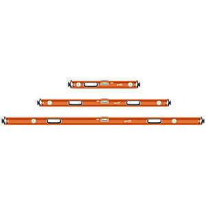 Swanson Savage 24" 48" 78" Professional Contractor Value Kit Box Beam Level with Gelshock End Caps, Model SVBCK0 $99.97