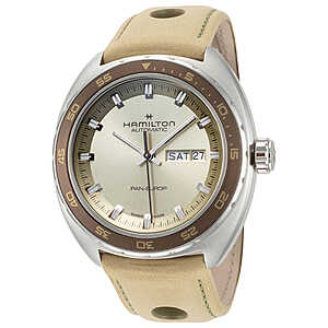 42mm Hamilton Men's Pan Europ Automatic Day-Date Watch (Green Sunburst) $615.12 + Free Shipping