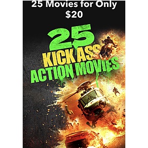 Fandango: 25 Kick A$$ Action Digital Movies (Bundle) $20